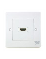 Cablesson HDMI Wall Plate Dual Connector S/A - White