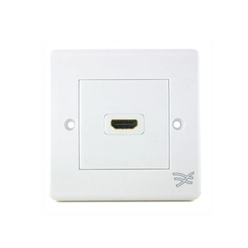 Cablesson HDMI Wall Plate Dual Connector S/A - White