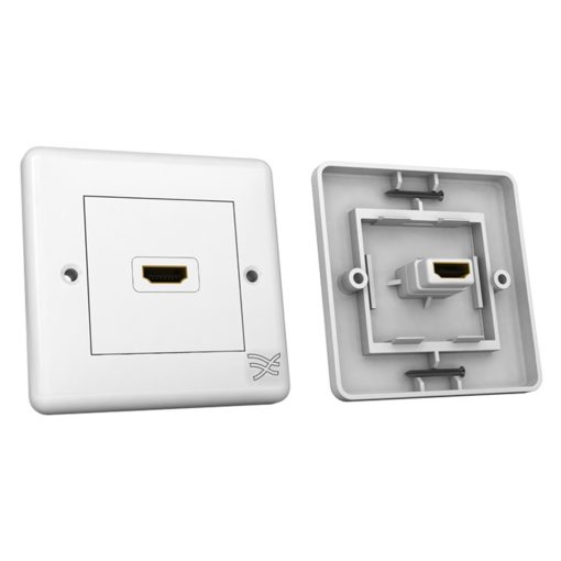 Cablesson HDMI Wall Plate Single Connector S - White