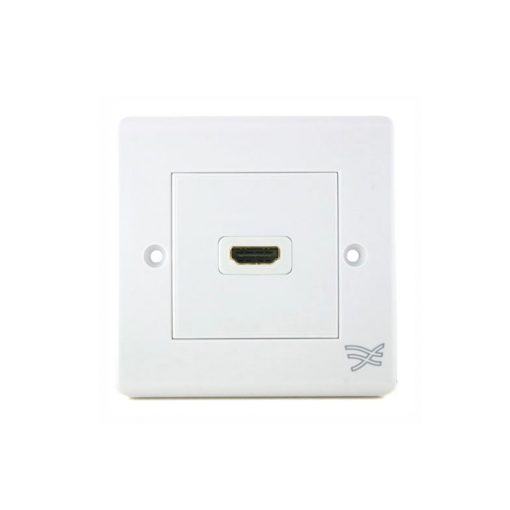 Cablesson HDMI Wall Plate Single Connector S - White