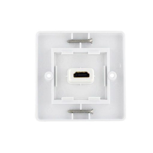 Cablesson HDMI Wall Plate Single Connector S - White