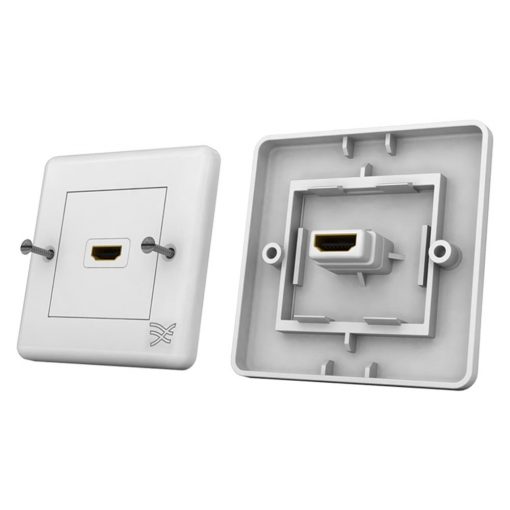 Cablesson HDMI Wall Plate Single Connector S - White