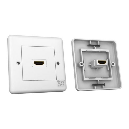 Cablesson HDMI Wall Plate Single Connector S - White