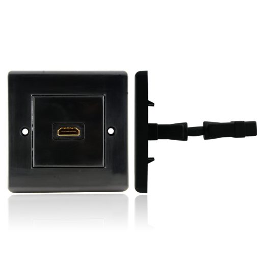 Cablesson HDMI Wall Plate Single Connector 100 - Black