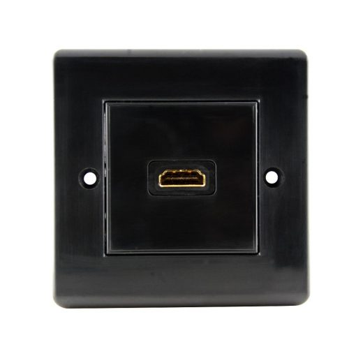 Cablesson HDMI Wall Plate Single Connector 100 - Black