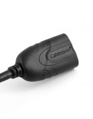 Cablesson - Mini DisplayPort M to DisplayPort F Adapter - Black