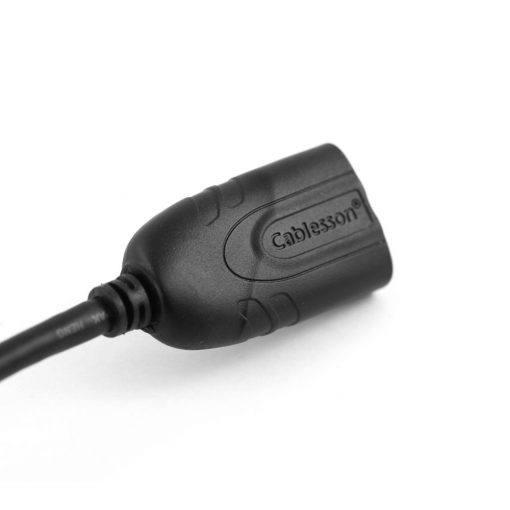 Cablesson - Mini DisplayPort M to DisplayPort F Adapter - Black