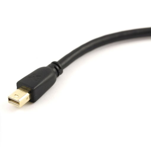 Cablesson - Mini DisplayPort M to DisplayPort F Adapter - Black