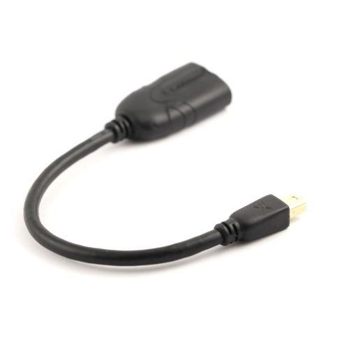 Cablesson - Mini DisplayPort M to DisplayPort F Adapter - Black