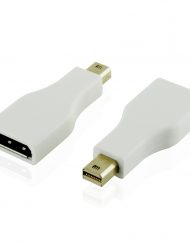 Cablesson - Mini DisplayPort M to DisplayPort F Adapter - White