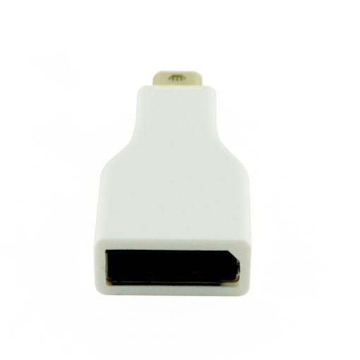 Cablesson - Mini DisplayPort M to DisplayPort F Adapter - White