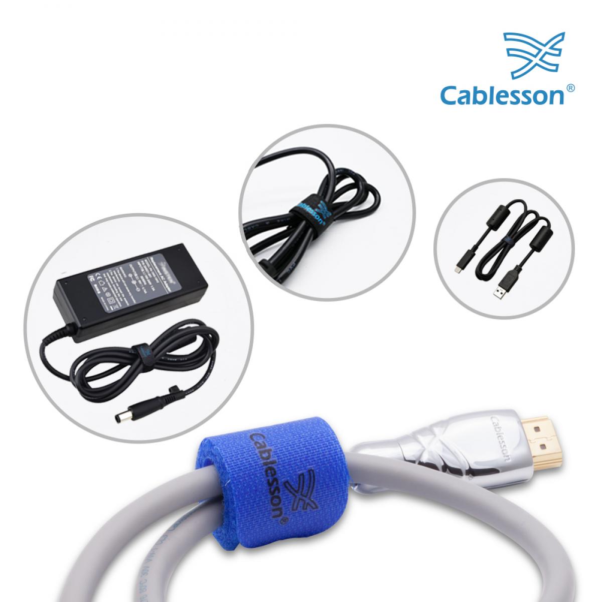 Cablesson Cables Tie (Pack of 100) - Chunky Pack (Blue) - Image 2