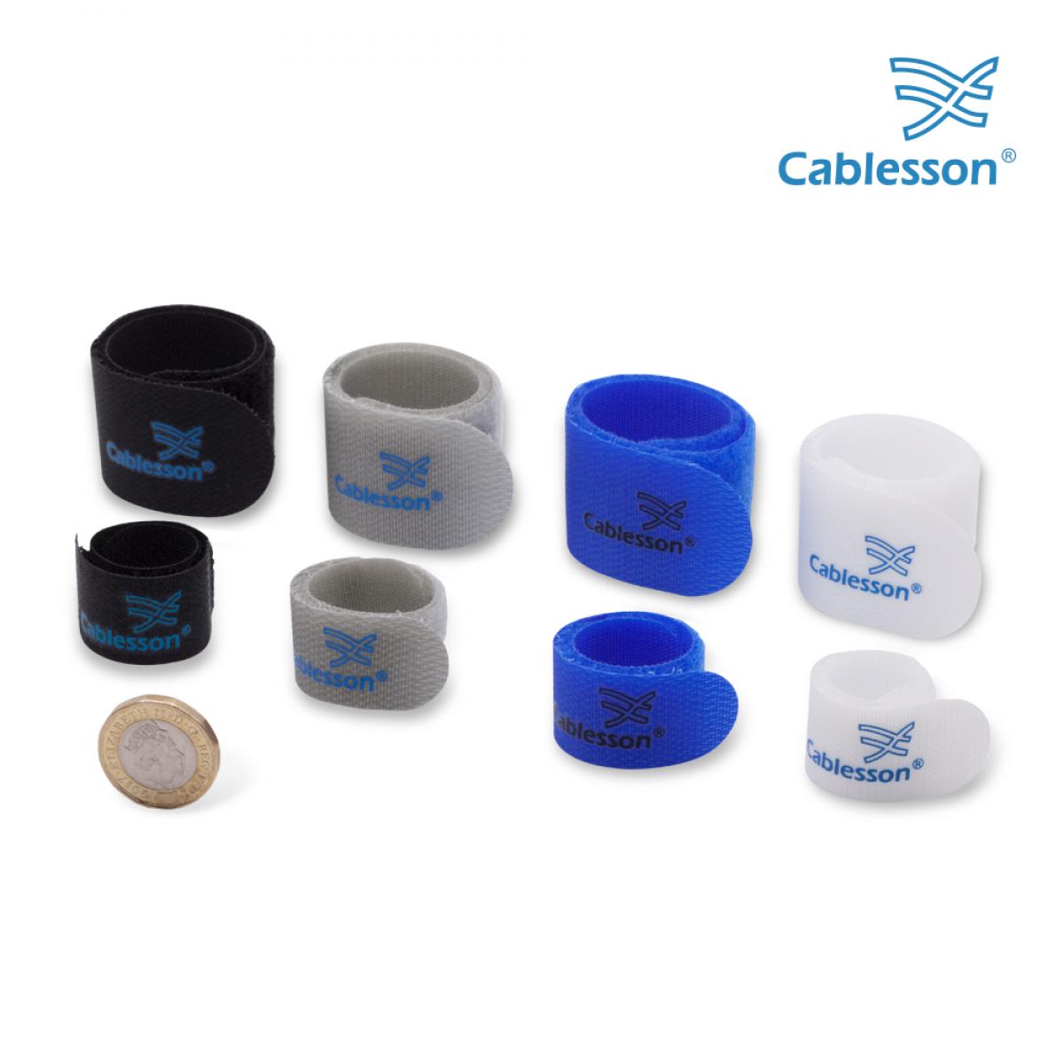 Cablesson Cables Tie (Pack of 100) - Chunky Pack (Blue) - Image 4