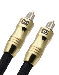 XO Ultra 1m / 1 metres Optical Black Gold Cable