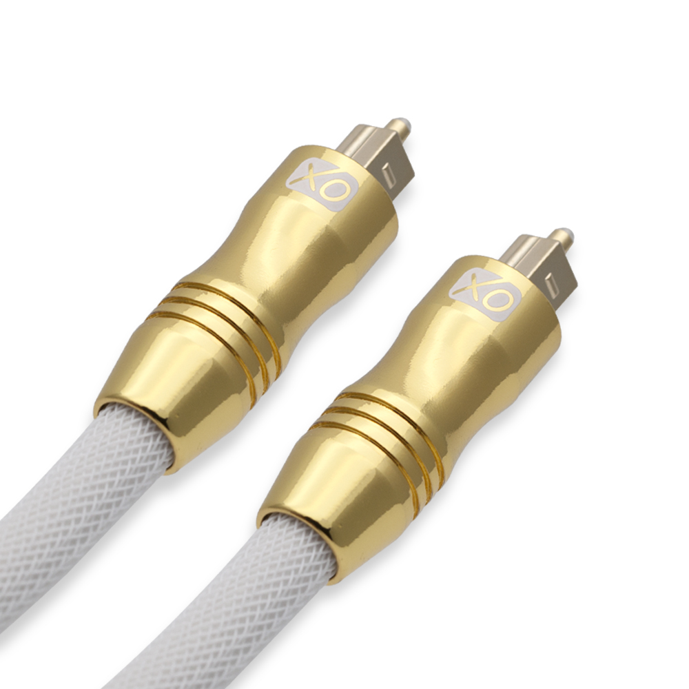 XO Ultra 2m / 2 metre Optical White Gold Cable