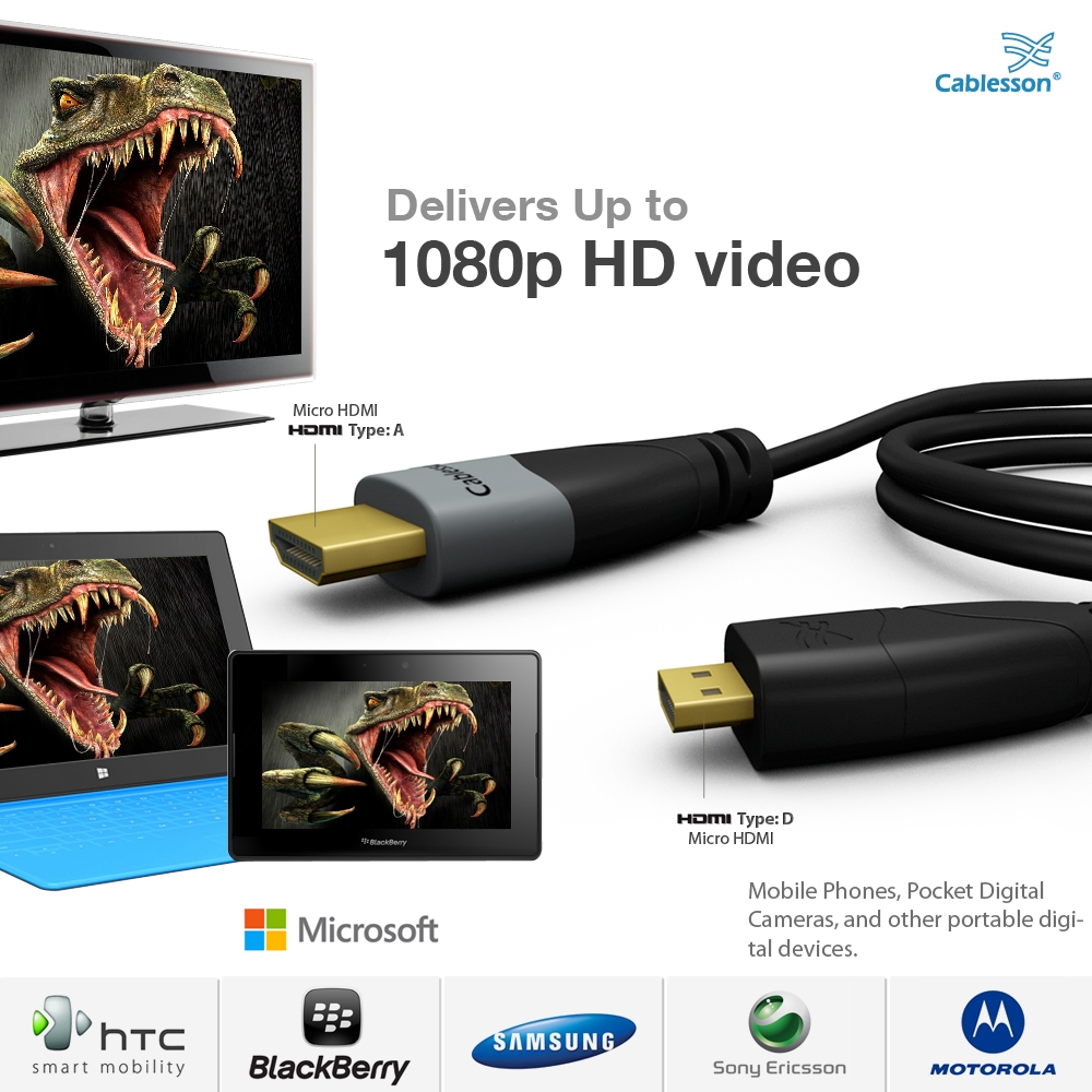 Ivuna Advanced High Speed 5m Micro HDMI Cable with Ethernet - Image 3