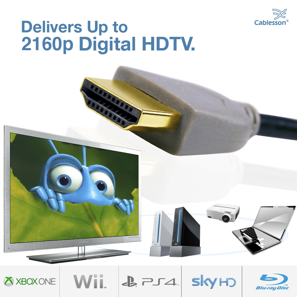Cablesson Ivuna Slim Flex 1.5m HDMI Cable with Ethernet - Image 3