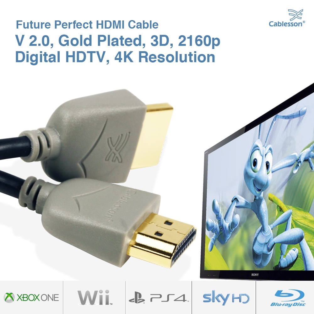 Cablesson Ivuna Slim Flex 1.5m HDMI Cable with Ethernet - Image 4