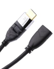 Cablesson Ivuna Flex Plus 1m High Speed HDMI Verlängerungskabel (HDMI Typ A, HDMI 2.1/2.0b/2.0a/2.0/1.4) - 4K, 3D, UHD, ARC, Full HD, Ultra