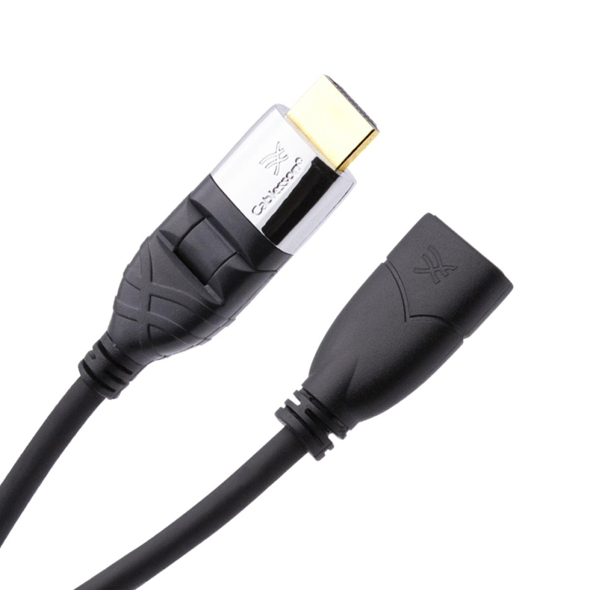 Cablesson Ivuna Flex Plus 1m High Speed HDMI Verlängerungskabel (HDMI Typ A, HDMI 2.1/2.0b/2.0a/2.0/1.4) - 4K, 3D, UHD, ARC, Full HD, Ultra