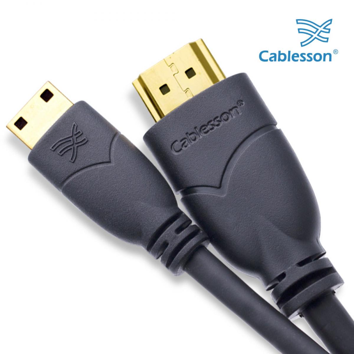 Basic 1.5m / 1.5 Metri Micro (Tipo D) HDMI su HDMI cavo ad alta velocitá con Ethernet (Ultima versione 1.4a / 2.0) placcato d'oro 3D Full H