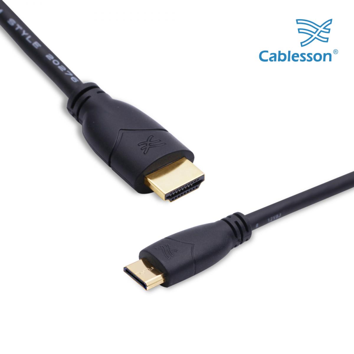 Basic 1.5m / 1.5 Metri Micro (Tipo D) HDMI su HDMI cavo ad alta velocitá con Ethernet (Ultima versione 1.4a / 2.0) placcato d'oro 3D Full H - Image 5