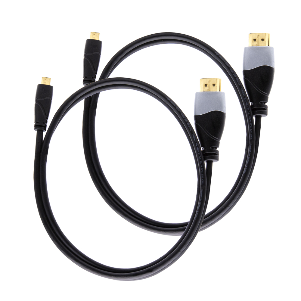 2 Pack Ivuna Micro HDMI Cable (3m)