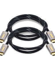 2 Pack of HDMI cables (1m) (XO)