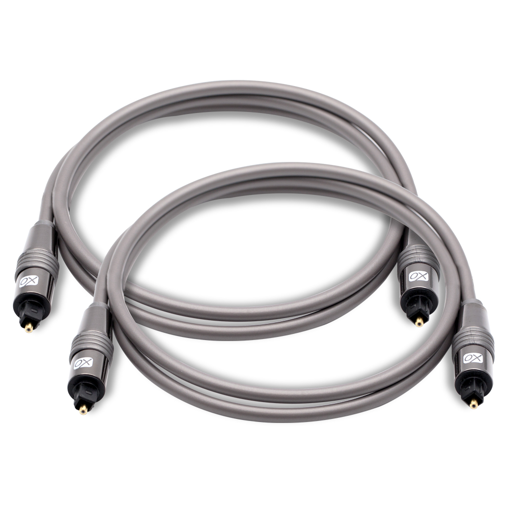 2 Pack of Toslink Optical Cables (2m)