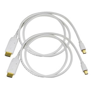 2 Pack Mini DP to HDMI Male Cable (3m)