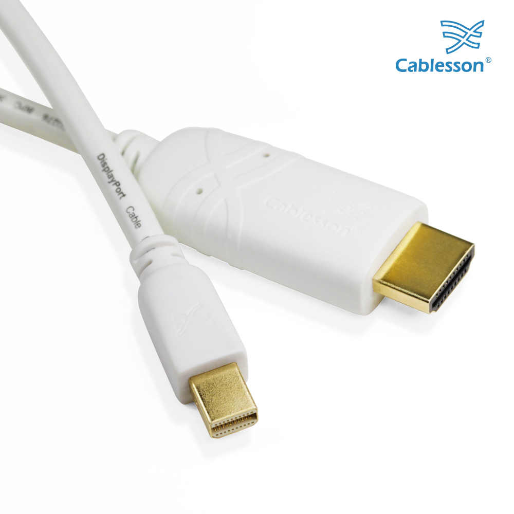 2 Pack Mini DP to HDMI Male Cable (2m) Bundled single items - Image 3