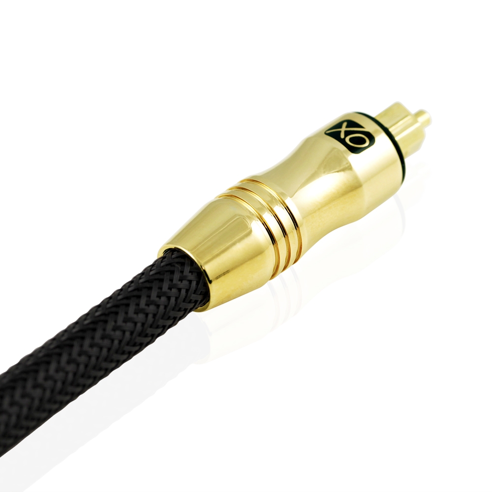 XO Ultra 1.5m / 1.5 metre Optical Black Gold Cable (Single item) - Image 3