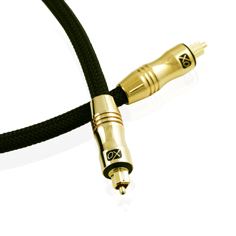 XO Ultra 1.5m / 1.5 metre Optical Black Gold Cable (Single item) - Image 5
