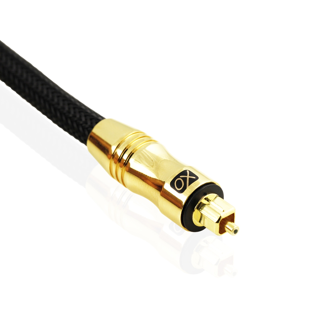 XO Ultra 1.5m / 1.5 metre Optical Black Gold Cable (Single item) - Image 4