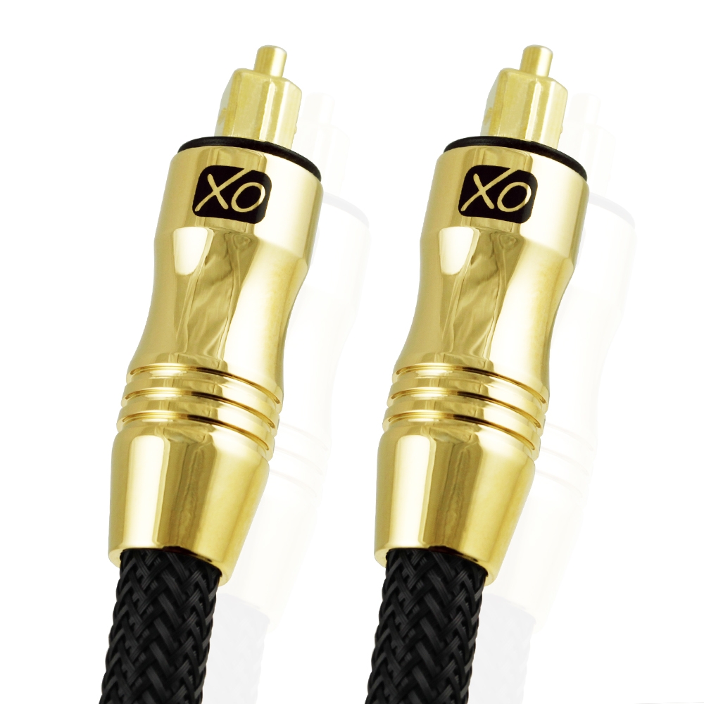 XO Ultra 1.5m / 1.5 metre Optical Black Gold Cable (Single item)