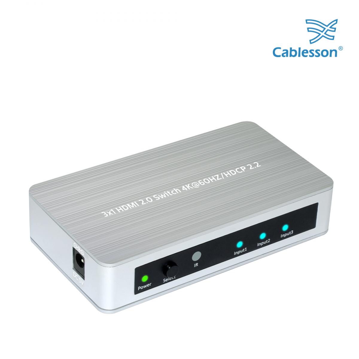 Cablesson 3X1 HDMI 2.0 Switch - Image 5