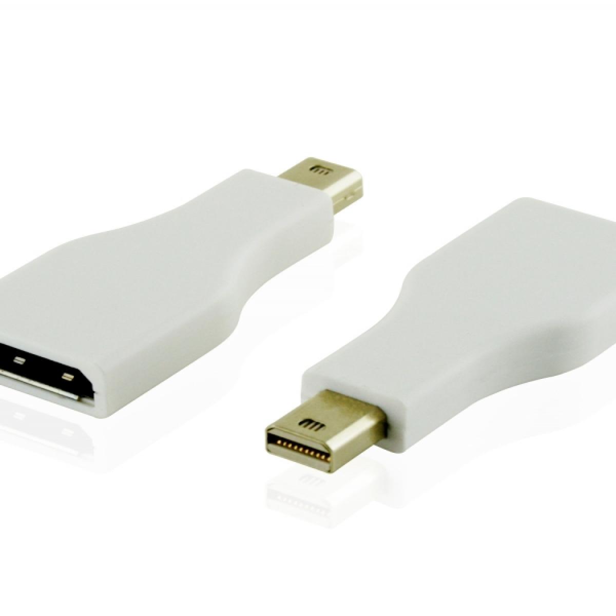 Cablesson - Mini DisplayPort M to DisplayPort F Adapter - White (Single item) Bad review Bundle