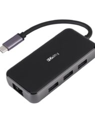 HDelity USB Type C Male to USB3.0+HDMI +RJ45+PD Adapter 6 in 1