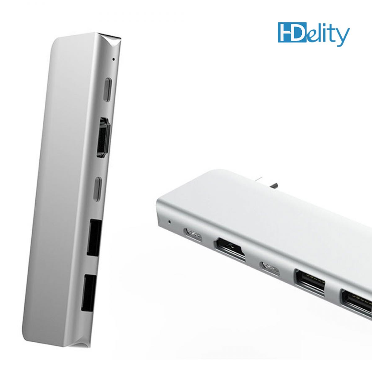 HDelity Type C Male to 2*USB 3.0+HDMI+ PD charging Adapter - Image 5
