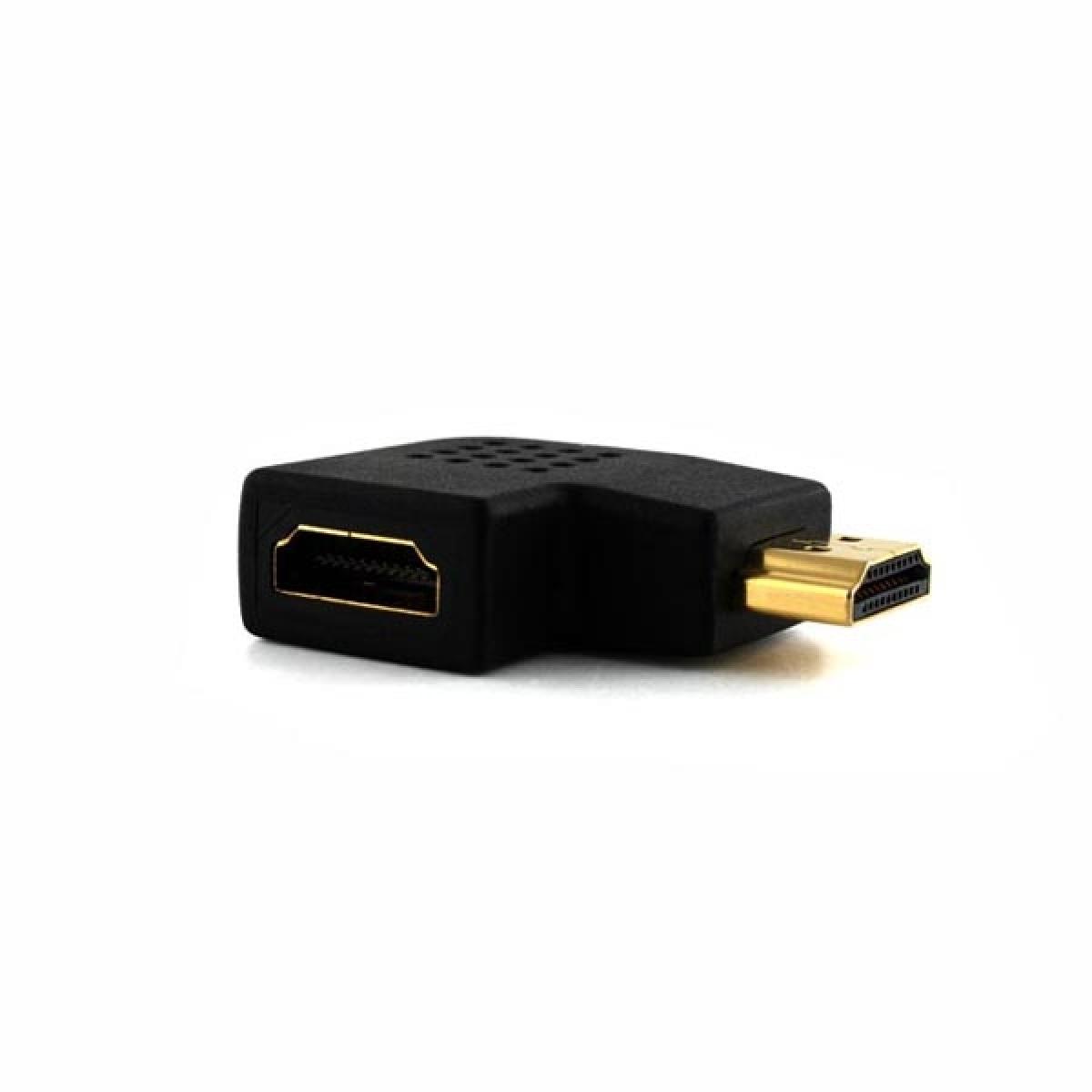 Cablesson 90 Grad HDMI Winkeladapter (24K goldbeschichtete Anschlüsse, HDMI v1.3 & v1.4 & 2.0 / 1080p Full HD, 2160p, 4k2k Ultra HD) - 3D R