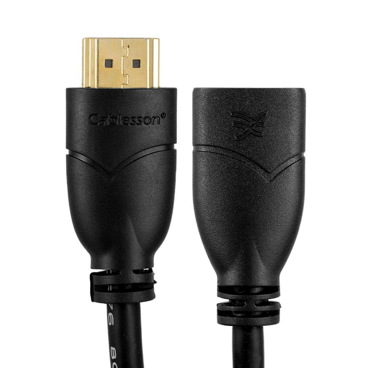 Cablesson Basic 1m HDMI cavo prolunga - 24K placcato oro (Single item)