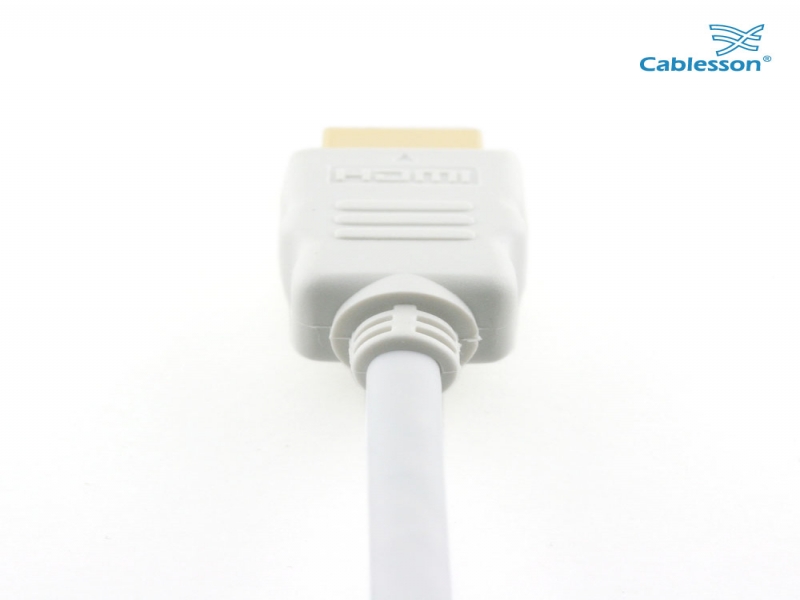 Basic 0.5m High Performance HDMI Cable - White - Image 7