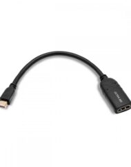 Cablesson Mini DisplayPort to HDMI 2.0 Female Adapter Cable 4K Ultra HD with audio transmission | certified | for Apple/MAC, MacBook Pro, Ma
