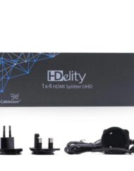 Cablesson 1X4 HDMI 2.0 Splitter WITH EDID (18G) v2+Mackuna Flex Plus 3m High Speed HDMI Cable with Ethernet.