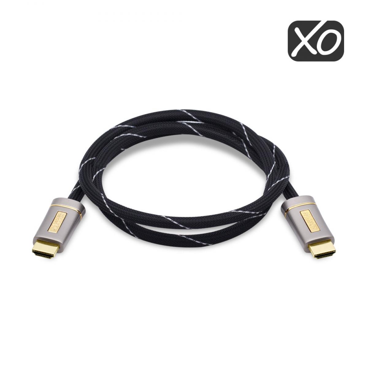 Cablesson 1X4 HDMI 2.0 Splitter WITH EDID (18G) v2+XO Platinum 1.5m High Speed HDMI Cable with Ethernet - Silver - Image 5