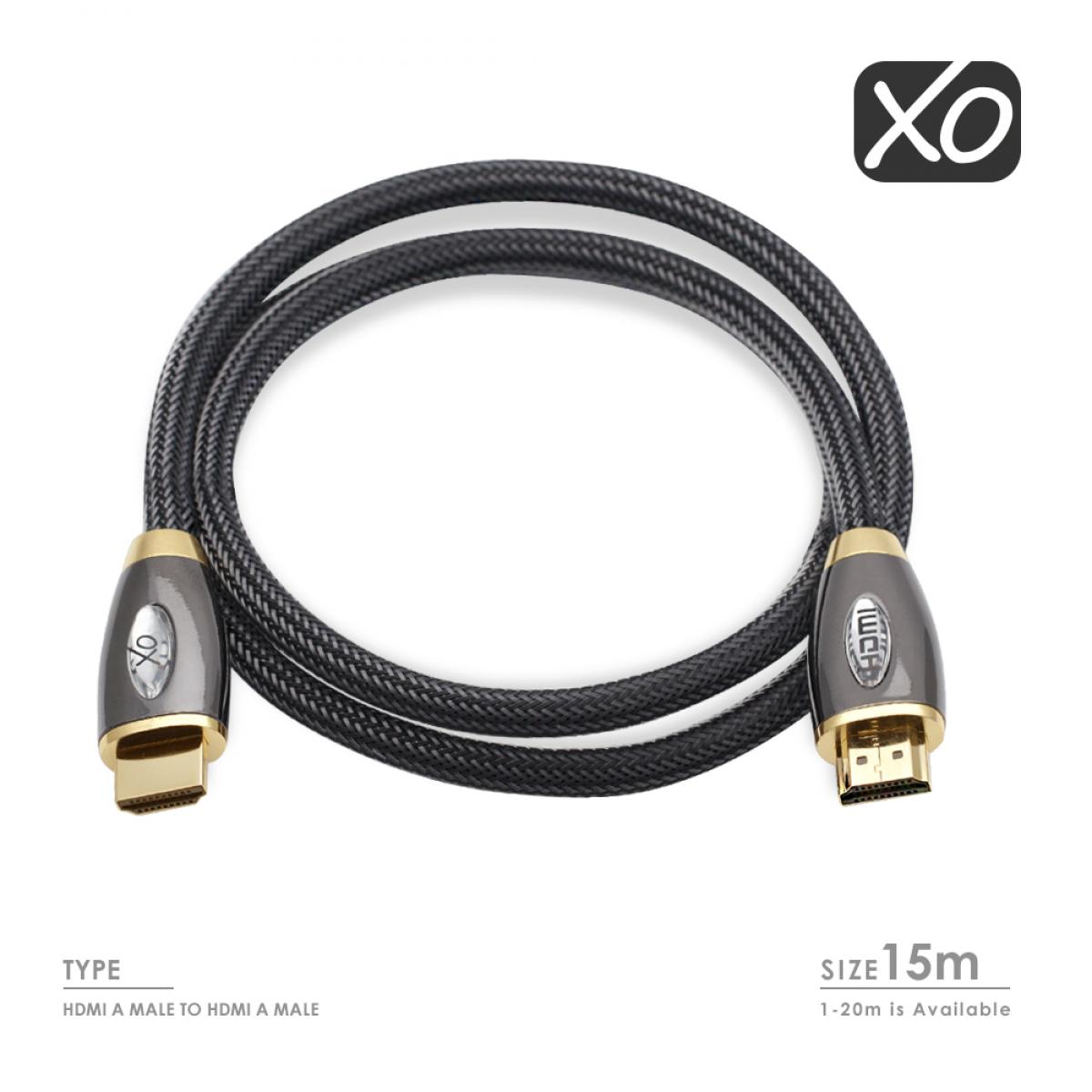 Cablesson 1X4 HDMI 2.0 Splitter WITH EDID (18G) v2+XO PRO 15m / 15 metres HDMI Gold Cable with Ethernet - Image 5