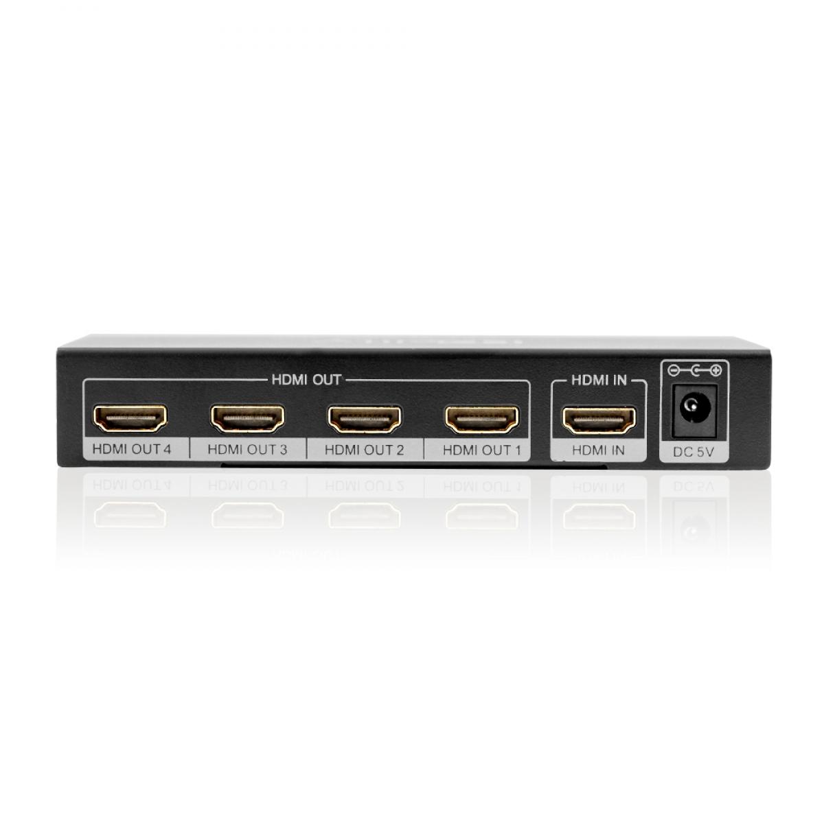 Cablesson HDelity 1x4 HDMI splitter with 4K2K with Ivuna Flex Plus 0.5m High Speed HDMI Cable with Ethernet - Image 3