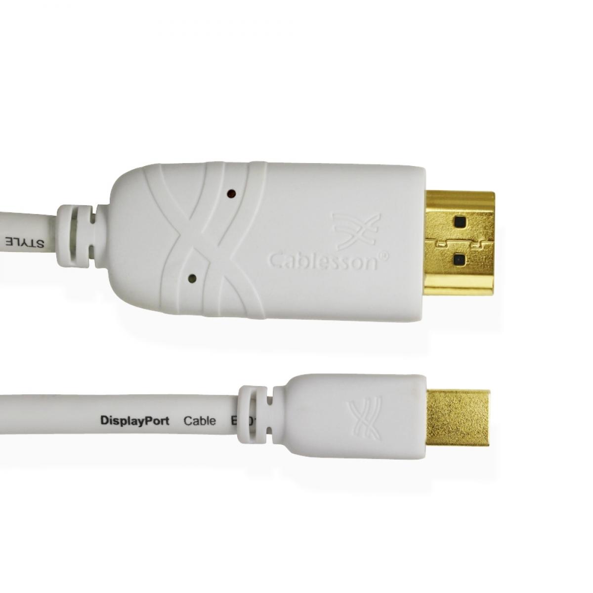 Cablesson Mini Displayport male to HDMI Adapter with Mini Displayport male to HDMI male cable 2 Meter ( Bundle ) - Image 7