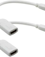 Cablesson White Gold Plated Connector Mini Display Port To HDMI Adapter Cable Mini DP To HDMI - Pack Of 2