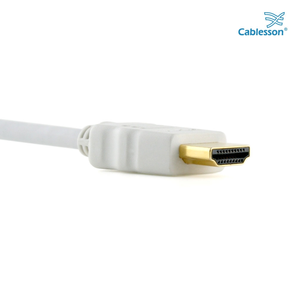 Basic 0.5m High Performance HDMI Cable - White - Image 6
